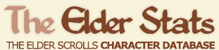 The Elder Stats | The Elder Scrolls Character Database